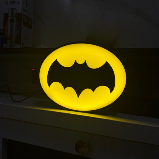 Dark Knight's Legacy: A Bat-Signal Lightbox
