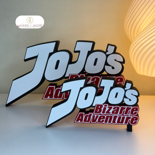 JOJO'S BIZARRE ADVENTURES anime 3D Logo