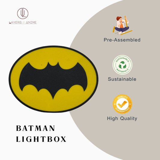 Dark Knight's Legacy: A Bat-Signal Lightbox