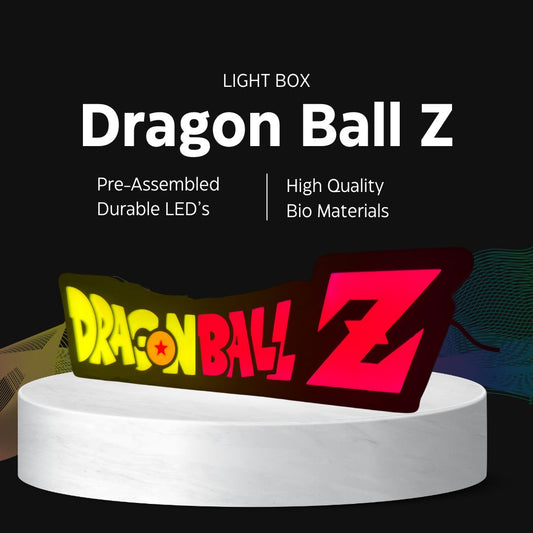 Dragon Ball Z Logo LED Lightbox: Power Up Your Space