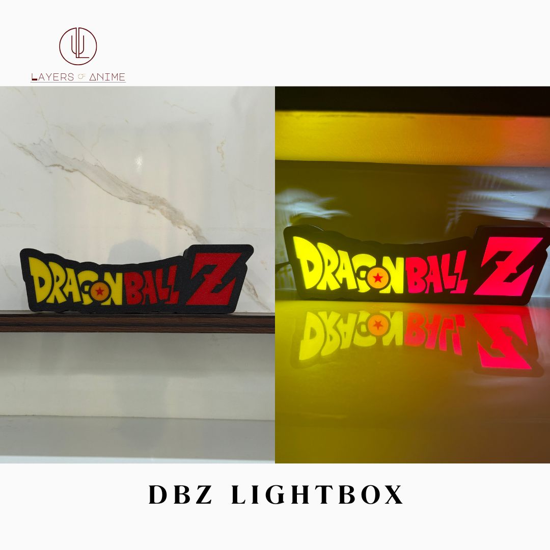 Dragon Ball Z Logo LED Lightbox: Power Up Your Space